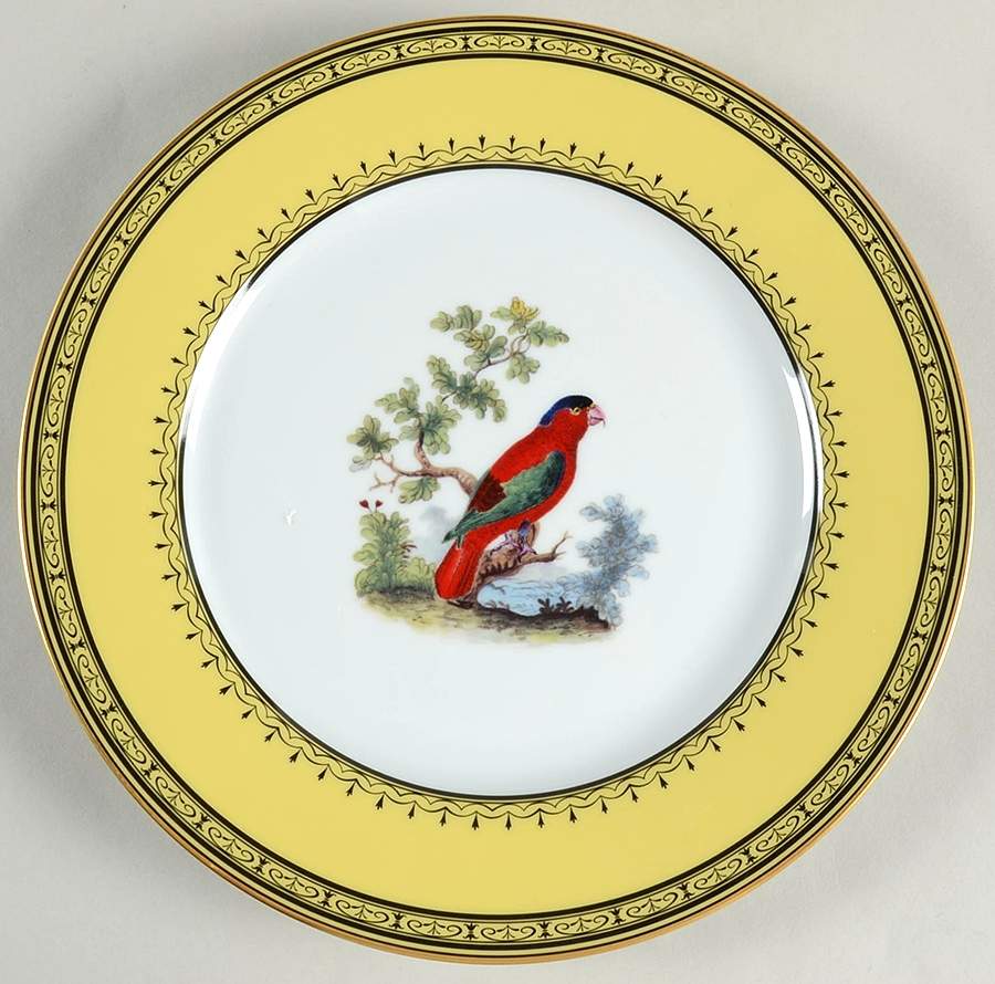 King's Garden Yellow Dinner Plate by Royale (France)-1