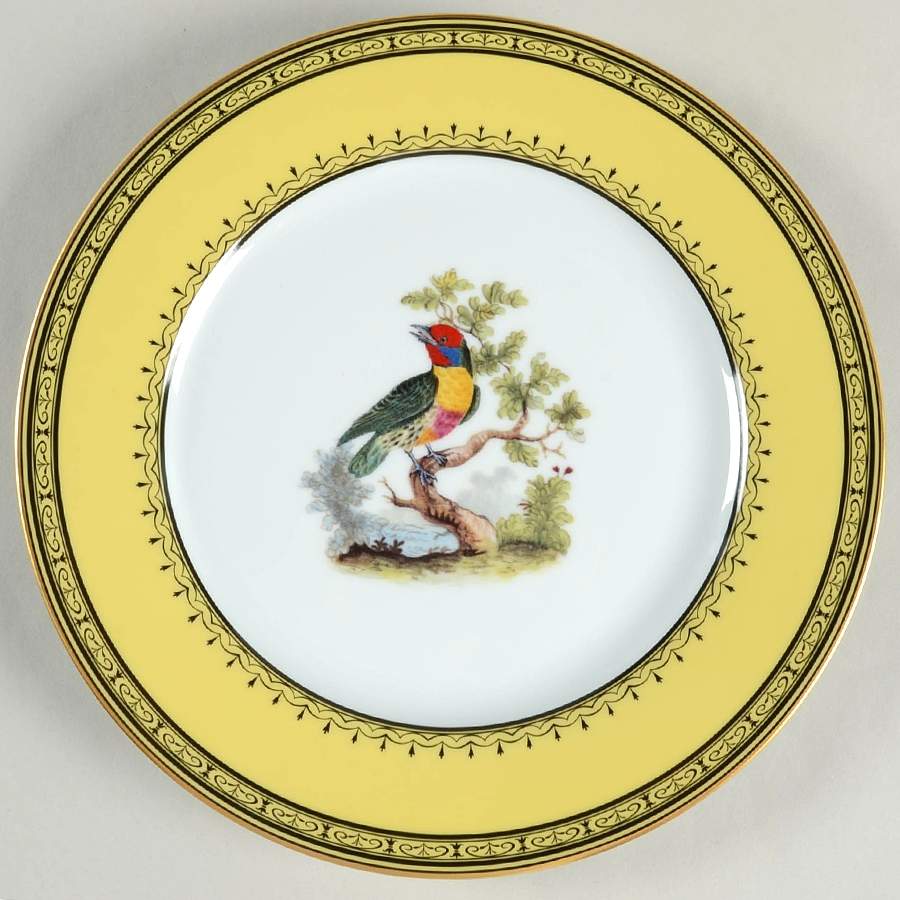 King's Garden Yellow Dinner Plate by Royale (France)-1