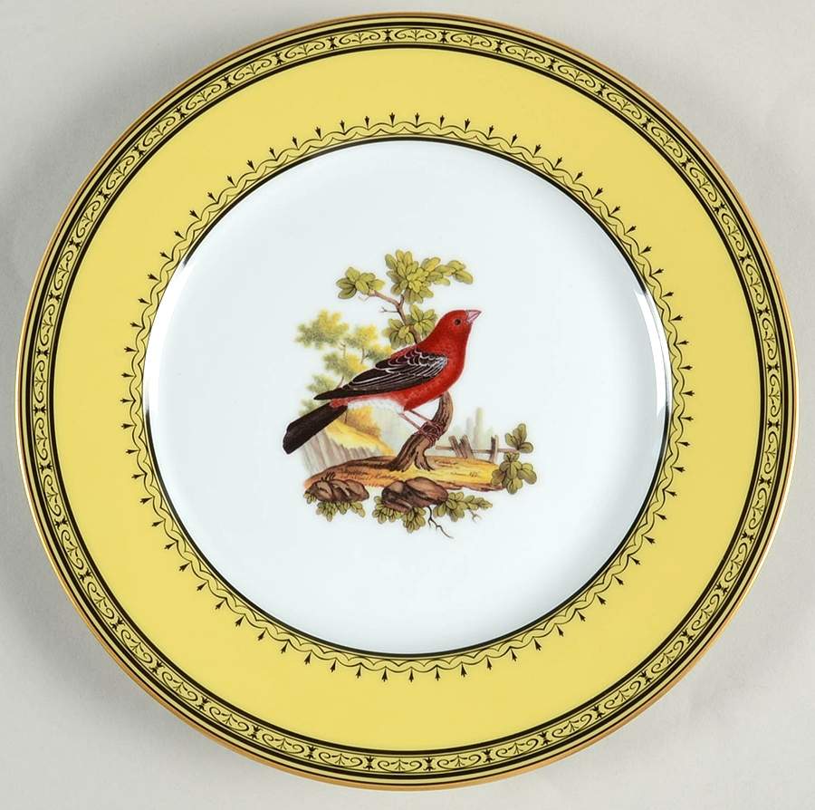 King's Garden Yellow Dinner Plate by Royale (France)-1