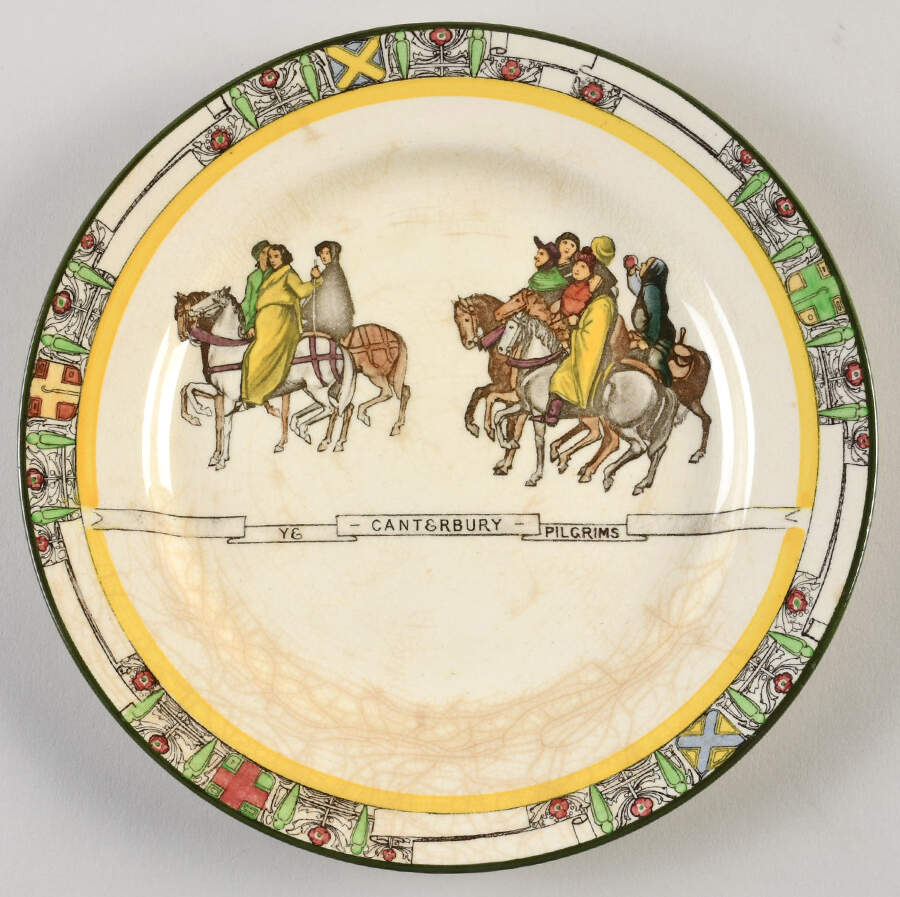 Canterbury Pilgrims Salad Plate by Royal Doulton-1