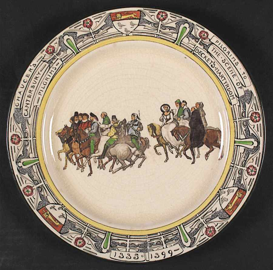 Canterbury Pilgrims Dinner Plate by Royal Doulton-1