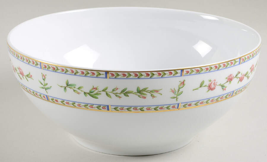 Histoire De Roses 9" Salad Serving Bowl by Raynaud-1