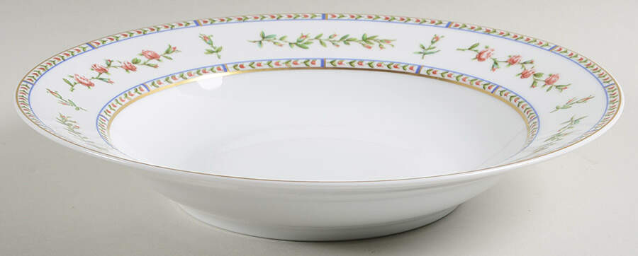 Histoire De Roses 11" Pasta Serving Bowl by Raynaud-1