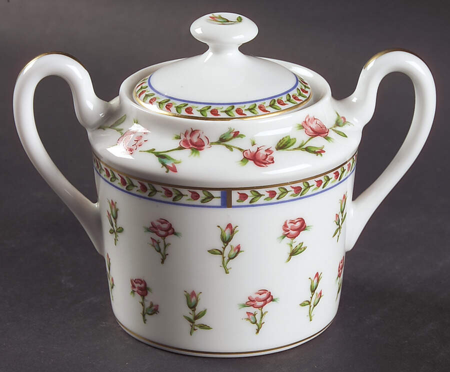 Histoire De Roses Sugar Bowl & Lid by Raynaud-1