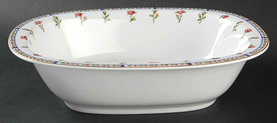 Histoire De Roses 9" Oval Vegetable Bowl by Raynaud-1