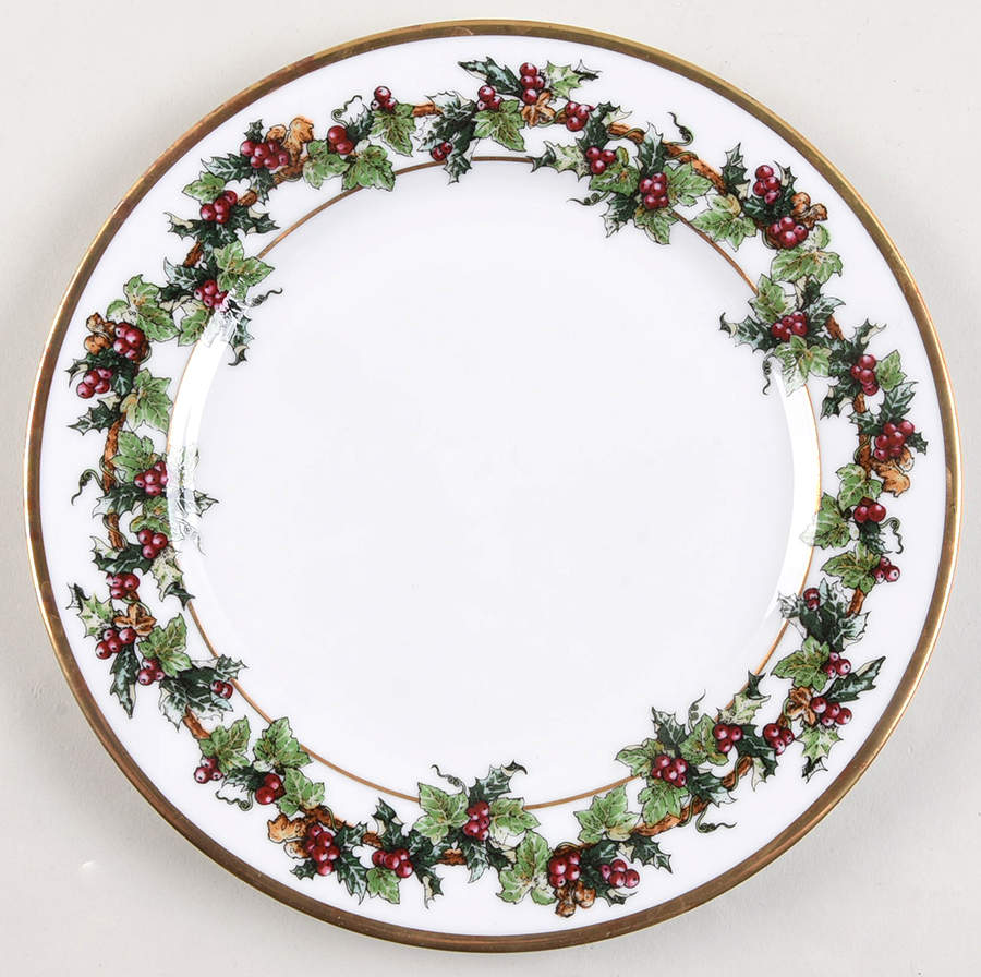 The Holly and The Ivy Salad Plate by Royal Gallery-1