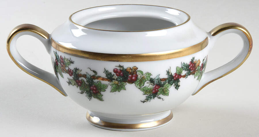 The Holly and The Ivy Sugar Bowl No Lid by Royal Gallery-1