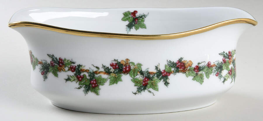The Holly and The Ivy Gravy Boat by Royal Gallery-1