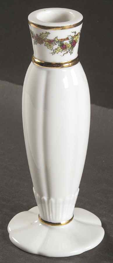 The Holly and The Ivy 6" Candlestick by Royal Gallery-1