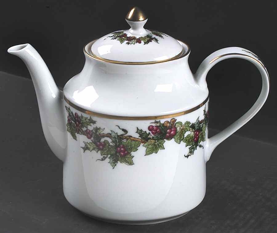 The Holly and The Ivy Coffee Pot & Lid by Royal Gallery-1