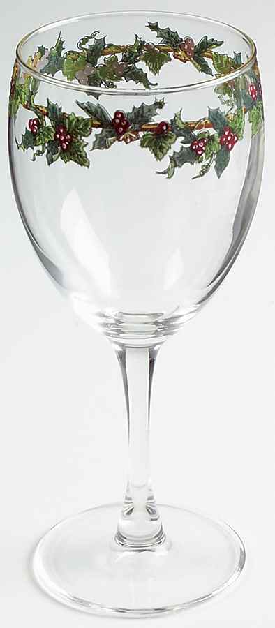 The Holly and The Ivy 8 Oz Glassware Goblet by Royal Gallery-1