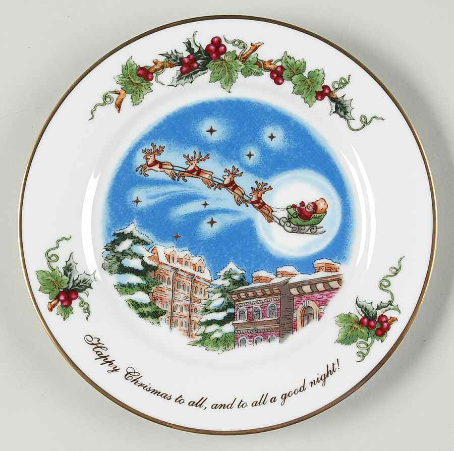 The Holly and The Ivy Accent Salad Plate by Royal Gallery-1