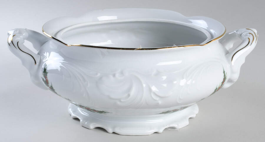 Holiday Holly Tureen No Lid by Royal Kent (Poland)-1