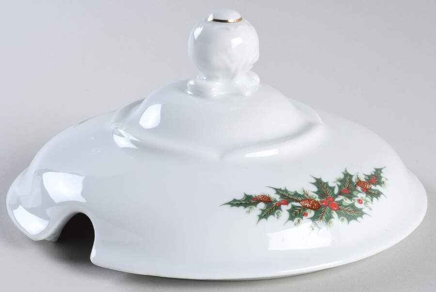 Holiday Holly Lid for Tureen by Royal Kent (Poland)-1