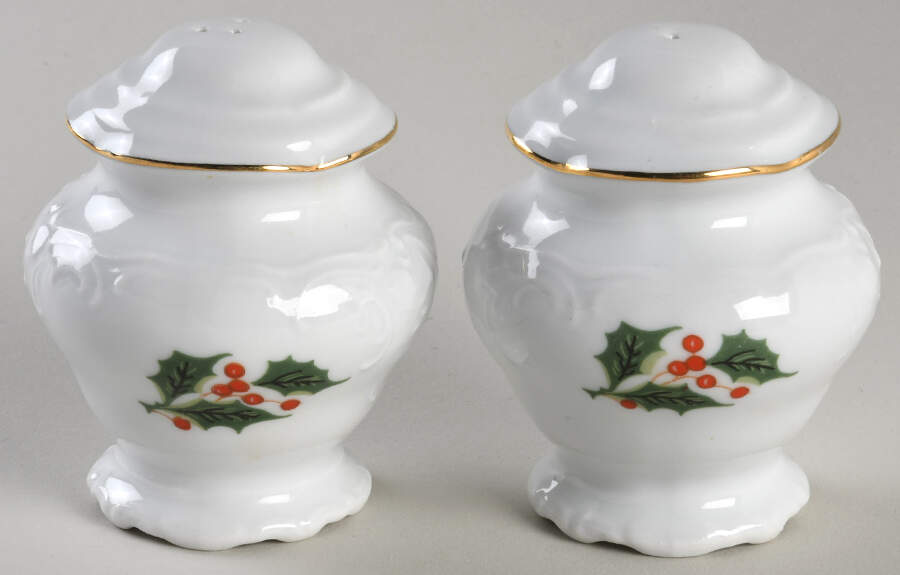 Holiday Holly Salt & Pepper Set by Royal Kent (Poland)-1