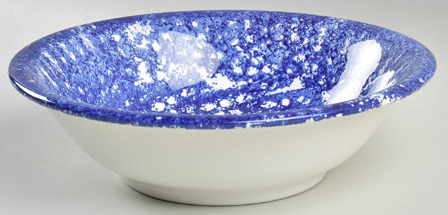 Sponge Blue 10" Round Vegetable Bowl by Roma (New York)-1