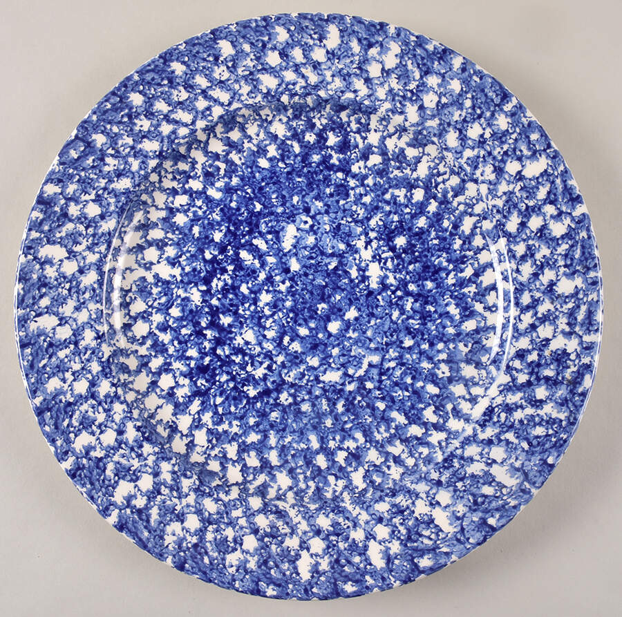 Sponge Blue 12" Chop Plate (Round Platter) by Roma (New York)-1