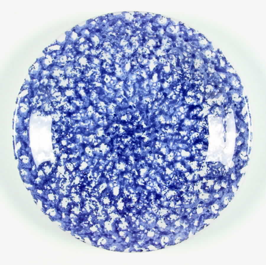 Sponge Blue Salad Plate by Roma (New York)-1