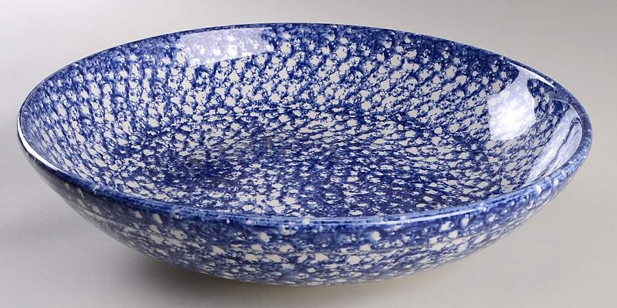 Sponge Blue 14" Pasta Serving Bowl by Roma (New York)-1