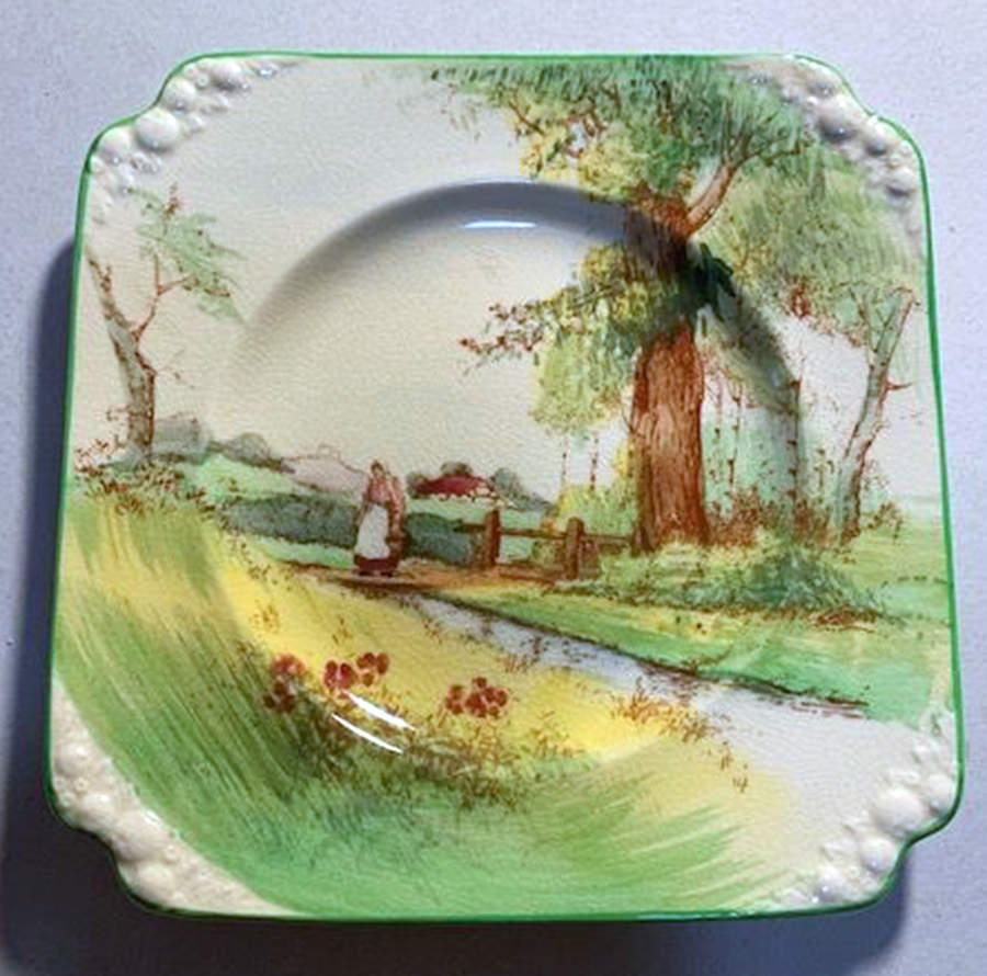 Springtime Square Bread & Butter Plate by Royal Doulton-1