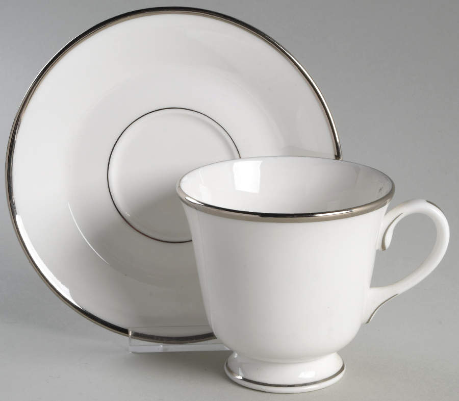 Monaco Footed Cup & Saucer Set by Royal Worcester-1