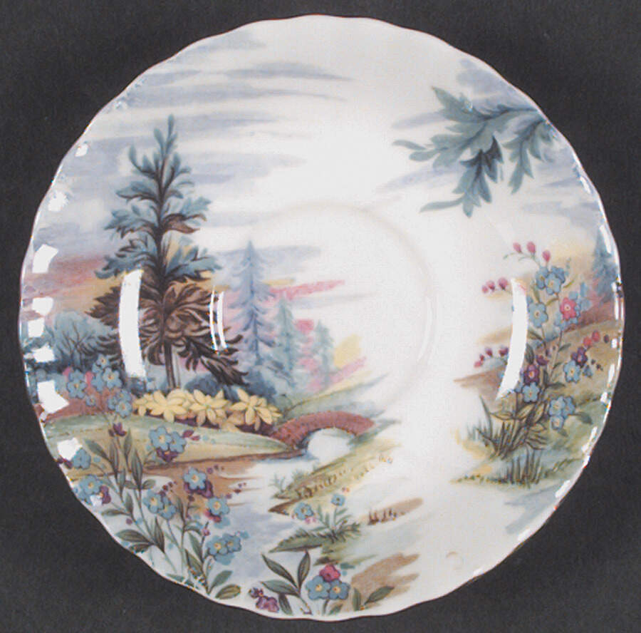 Country Scenes Saucer for Footed Cup by Royal Albert-1