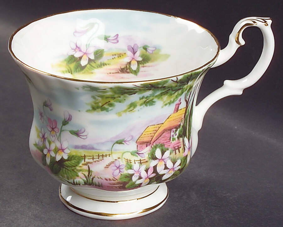 Country Scenes Footed Cup by Royal Albert-1