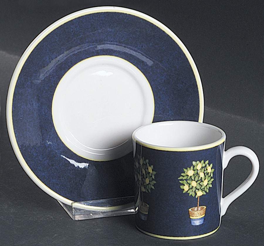 Carmina Flat Demitasse Cup & Saucer Set by Royal Doulton-1