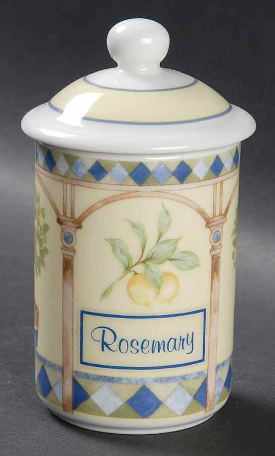 Carmina Rosemary Spice Jar & Lid by Royal Doulton-1