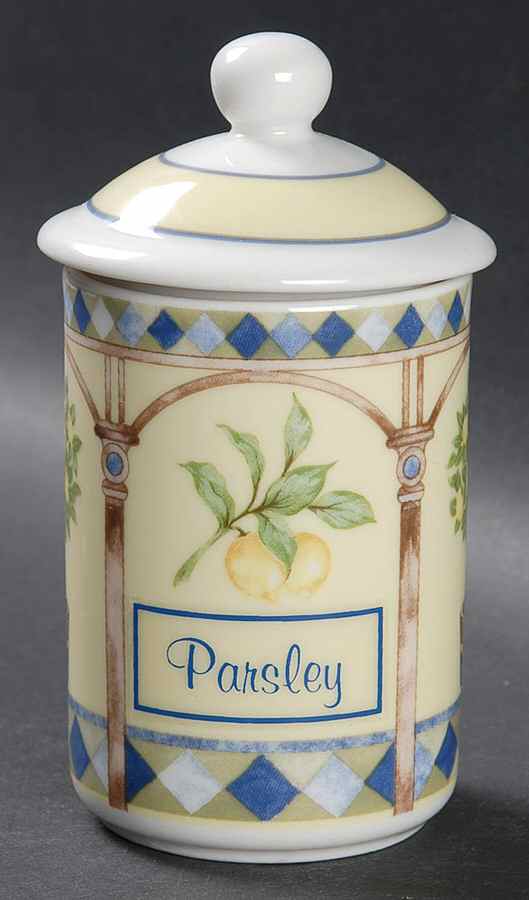 Carmina Parsley Spice Jar & Lid by Royal Doulton-1