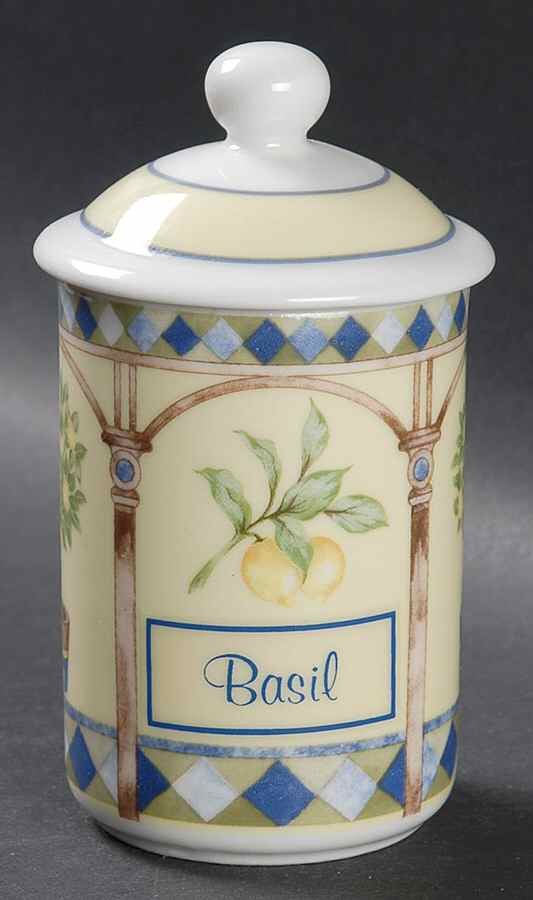 Carmina Basil Spice Jar & Lid by Royal Doulton-1