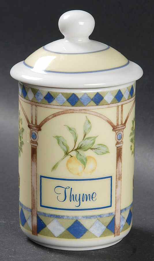 Carmina Thyme Spice Jar & Lid by Royal Doulton-1