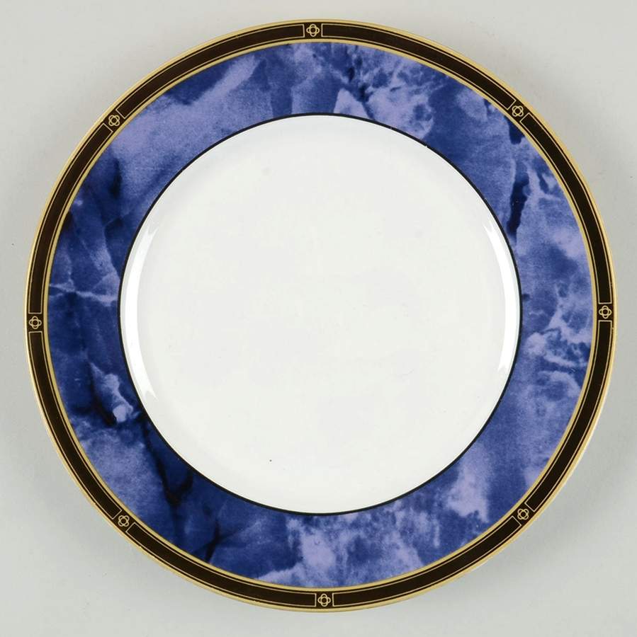 Blue Garland Salad Plate by Retroneu-1