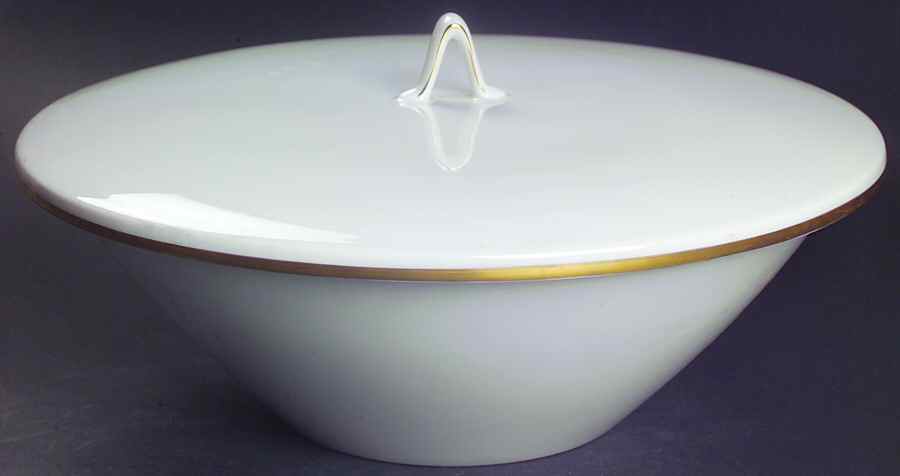 Classic Gold Round Covered Vegetable-Uses RV9 as Base+CVLRV9 by Rosenthal - Continental-1