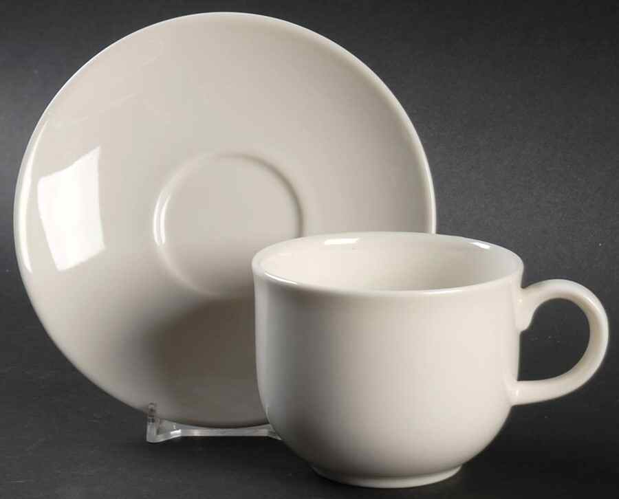Silhouette (Expressions) Flat Cup & Saucer Set by Royal Doulton-1