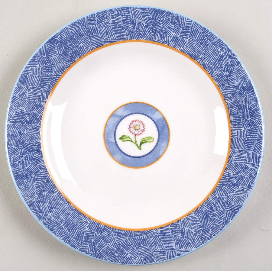 Denim Daisy Salad Plate by Royal Doulton-1