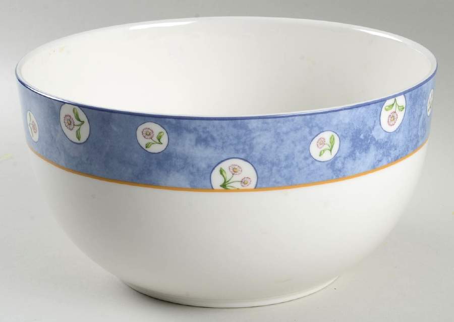 Denim Daisy 9" Salad Serving Bowl by Royal Doulton-1