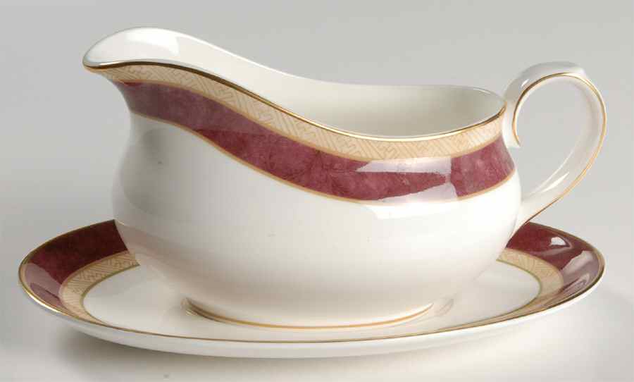 Rosewood Gravy Boat & Underplate by Royal Doulton-1