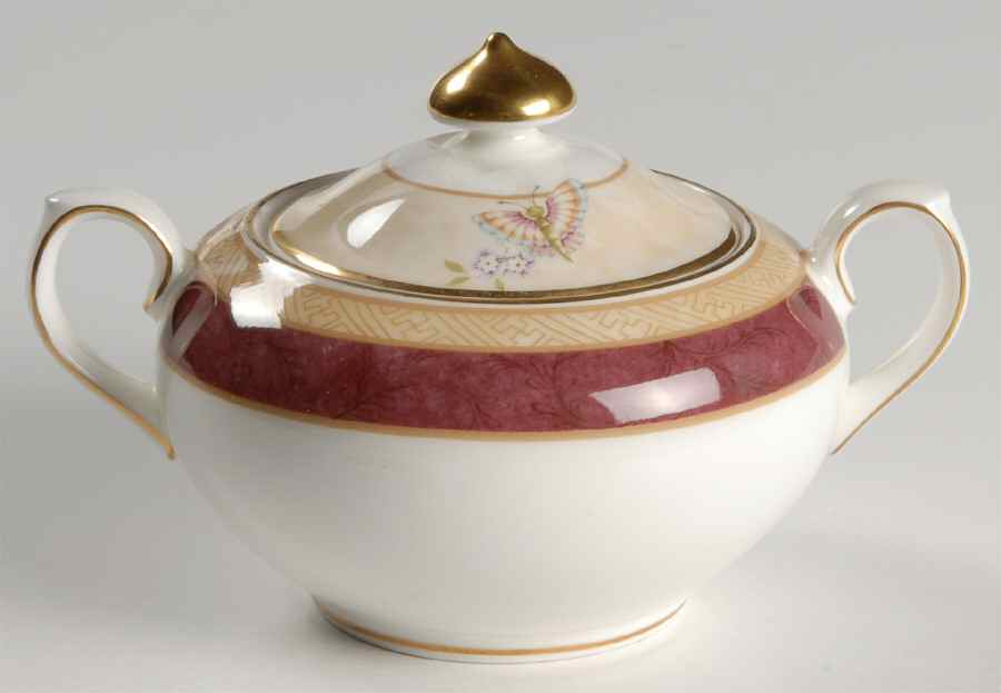 Rosewood Sugar Bowl & Lid by Royal Doulton-1
