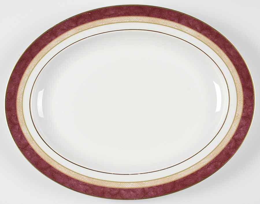 Rosewood 13" Oval Serving Platter by Royal Doulton-1
