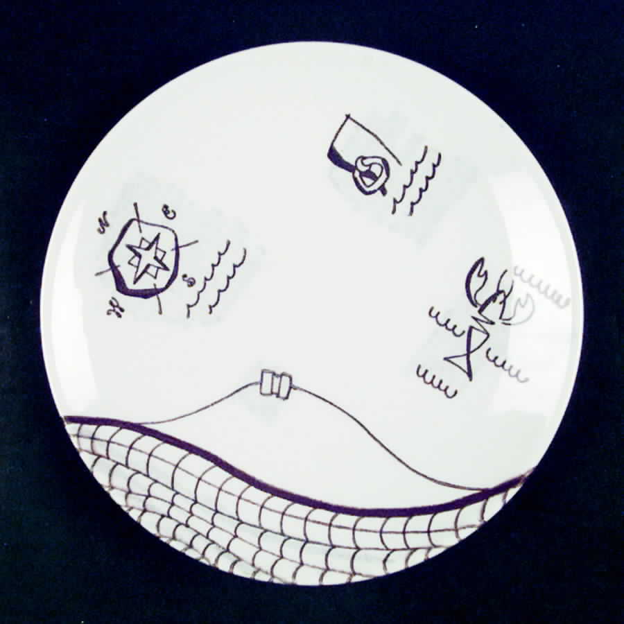 Seafare Salad Plate by Royal (USA)-1