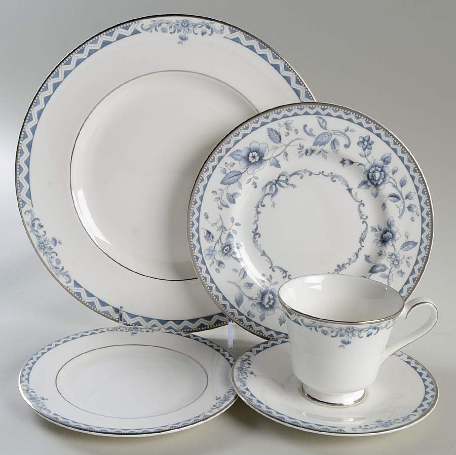 Josephine Platinum 5 Piece Place Setting by Royal Doulton-1