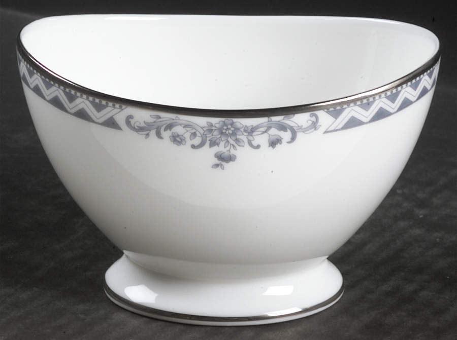 Josephine Platinum Open Sugar Bowl by Royal Doulton-1