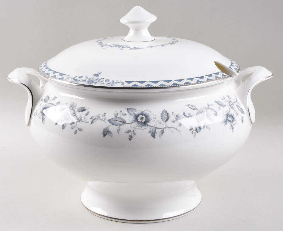Josephine Platinum Tureen & Lid by Royal Doulton-1