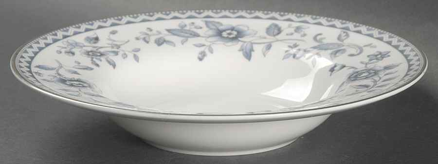 Josephine Platinum Rim Soup Bowl by Royal Doulton-1