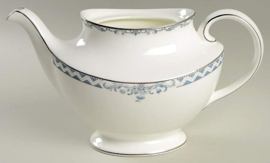 Josephine Platinum Teapot No Lid by Royal Doulton-1