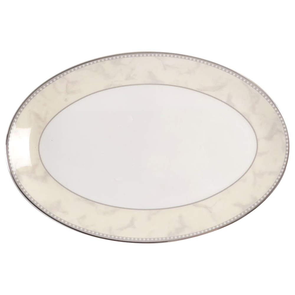 Naples Platinum Pickle Dish by Royal Doulton-1