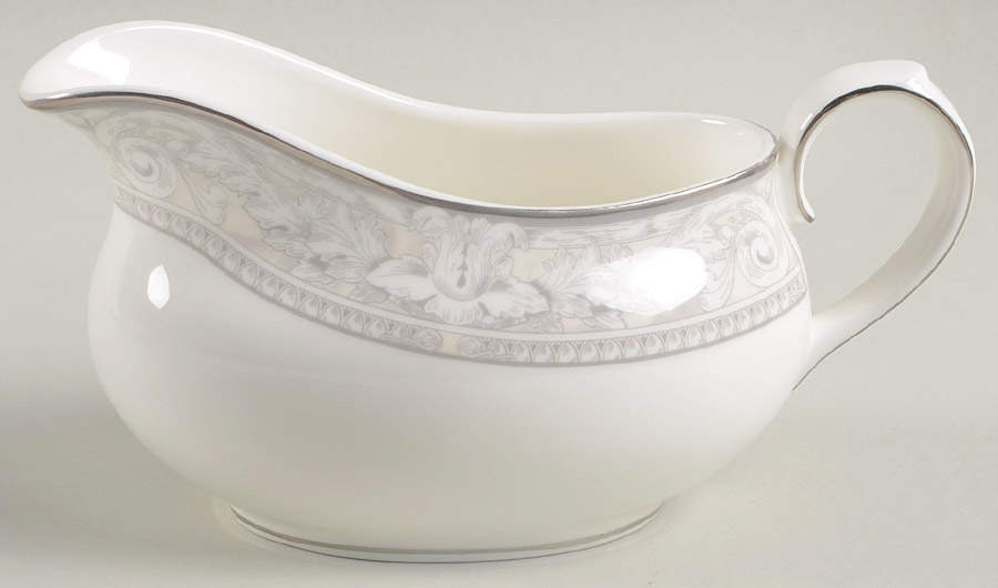 Naples Platinum Gravy Boat by Royal Doulton-1