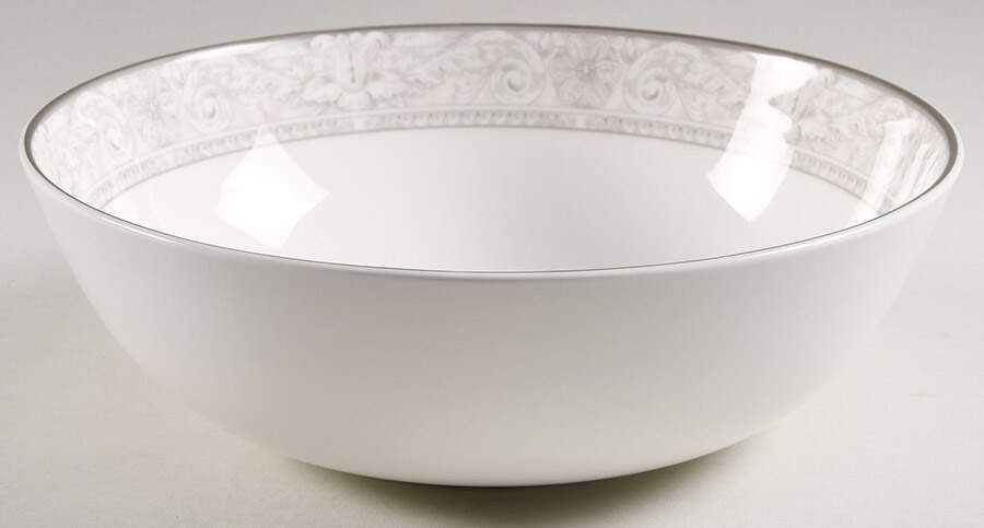 Naples Platinum 10" Large Salad Serving Bowl by Royal Doulton-1