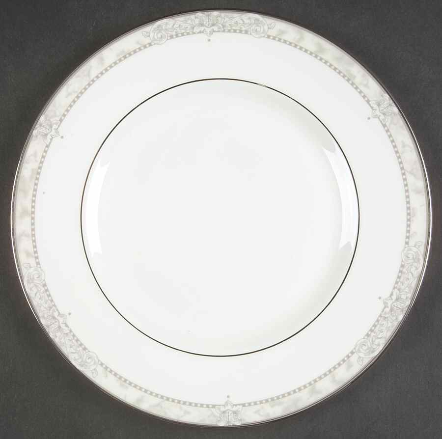 Naples Platinum Luncheon Plate by Royal Doulton-1